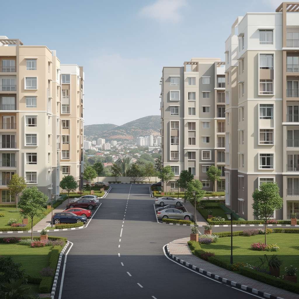 ready to move 2 bhk in kiwale with completed residential apartment buildings